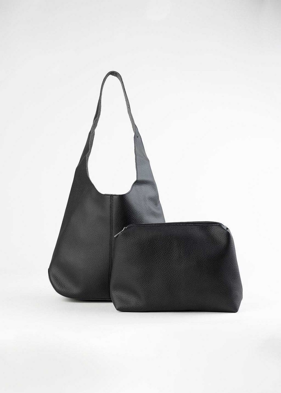 Handbags Melie Bianco | Kenya Shoulder Bag Black