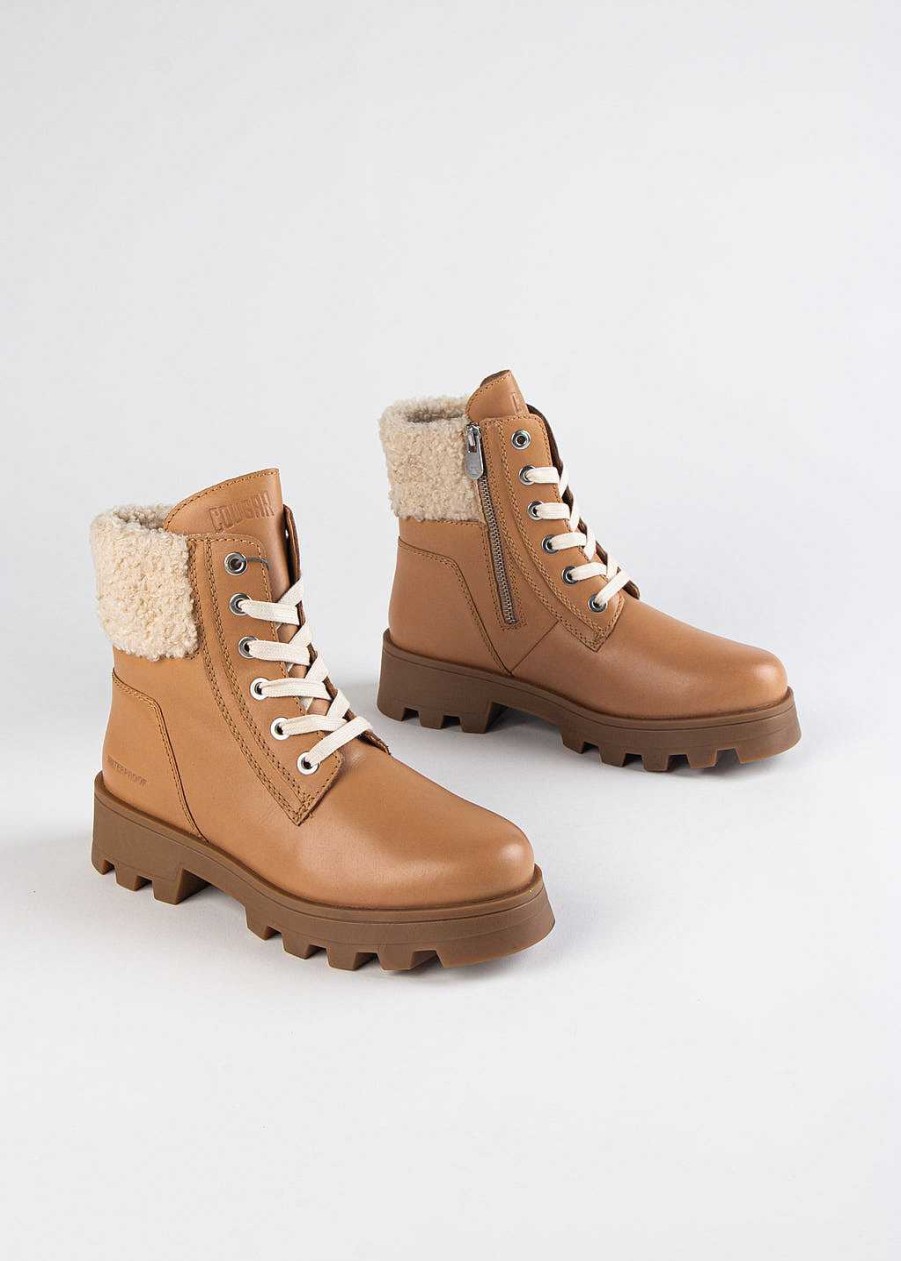 Shoes Cougar | Stella Waterproof Hiking Boot Caramel Leather