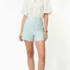 Apparel Greylin | High Waist Trouser Shorts Iceberg