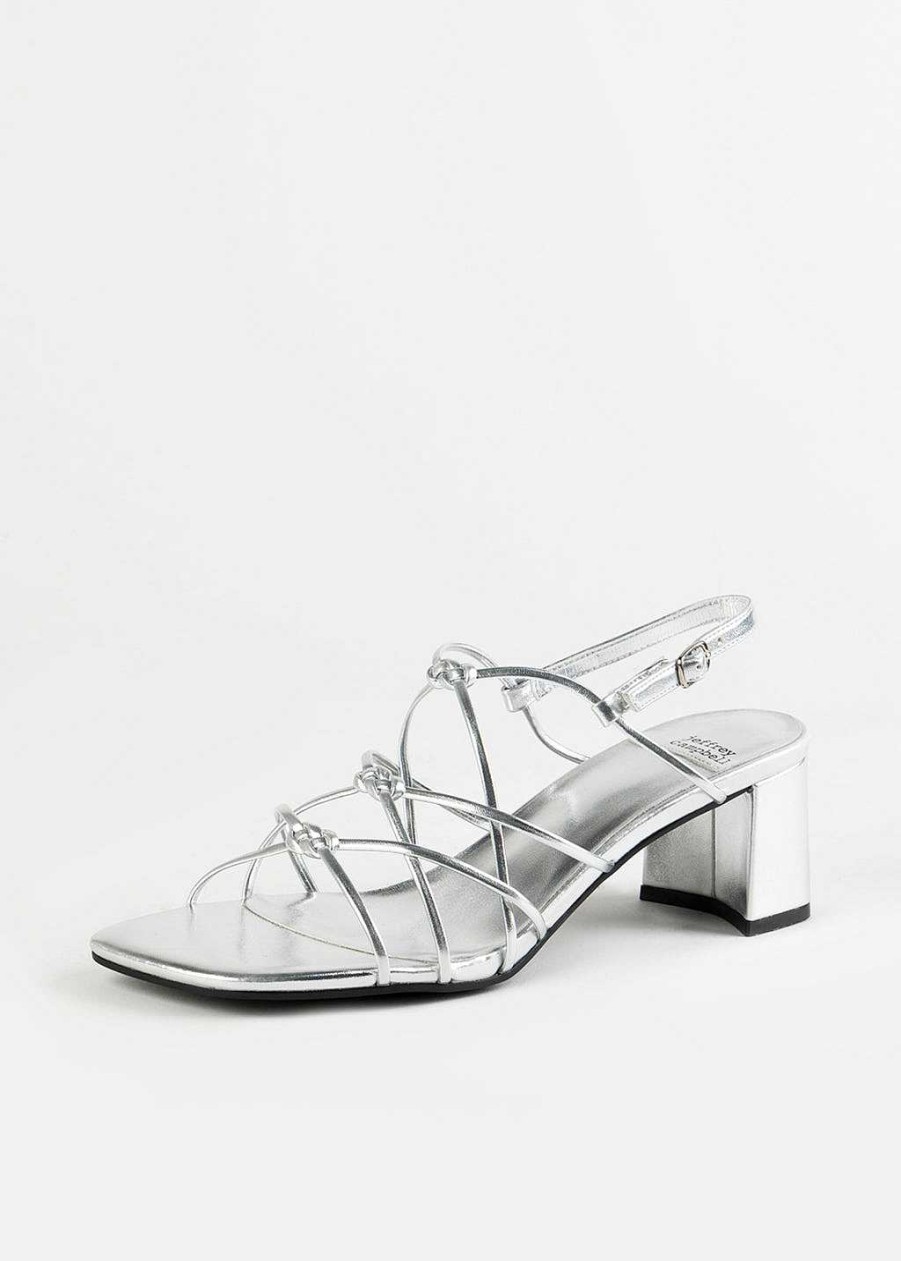 Shoes Jeffrey Campbell | Socialize Heeled Sandal Silver