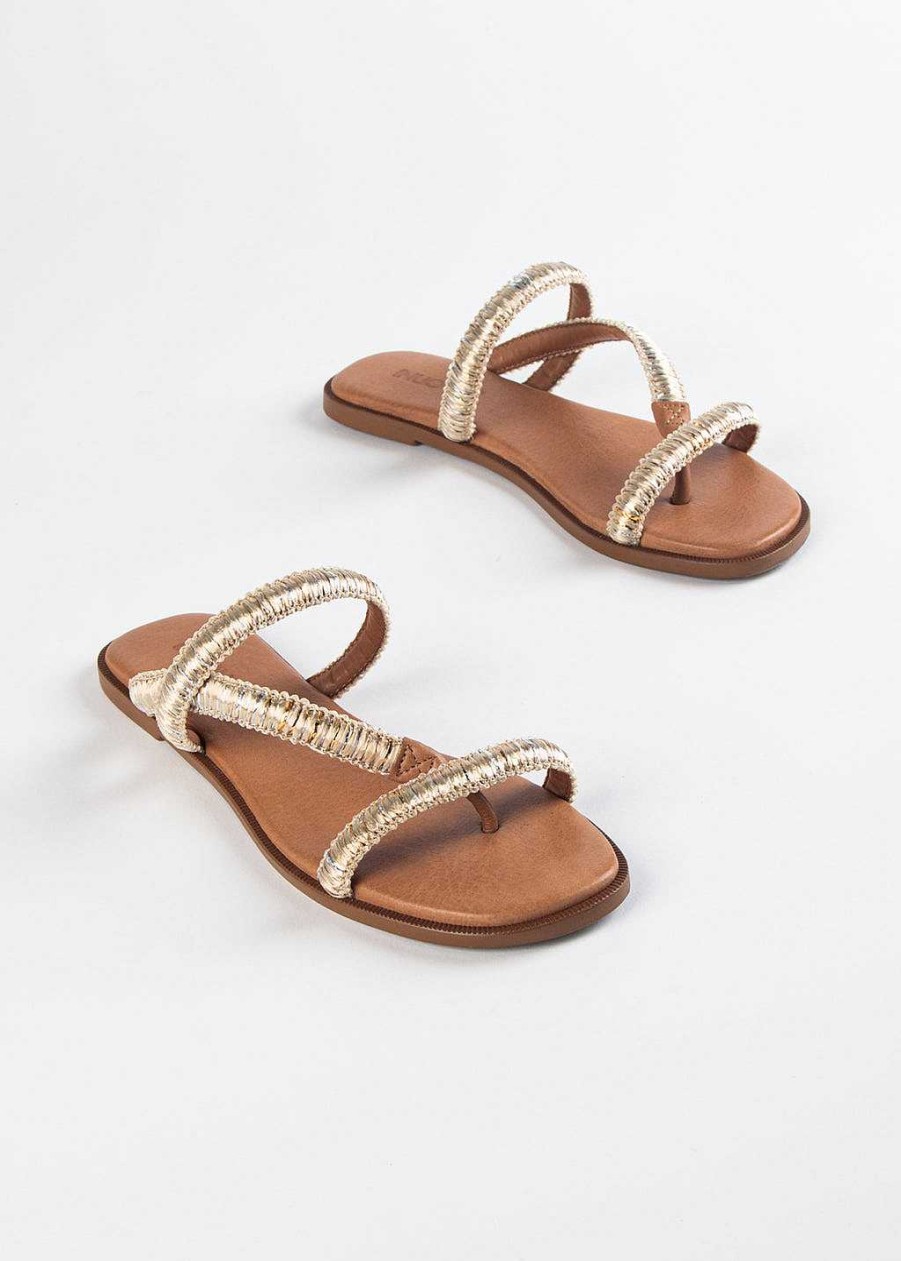 Shoes Inuovo | Flat Thong Sandal Gold