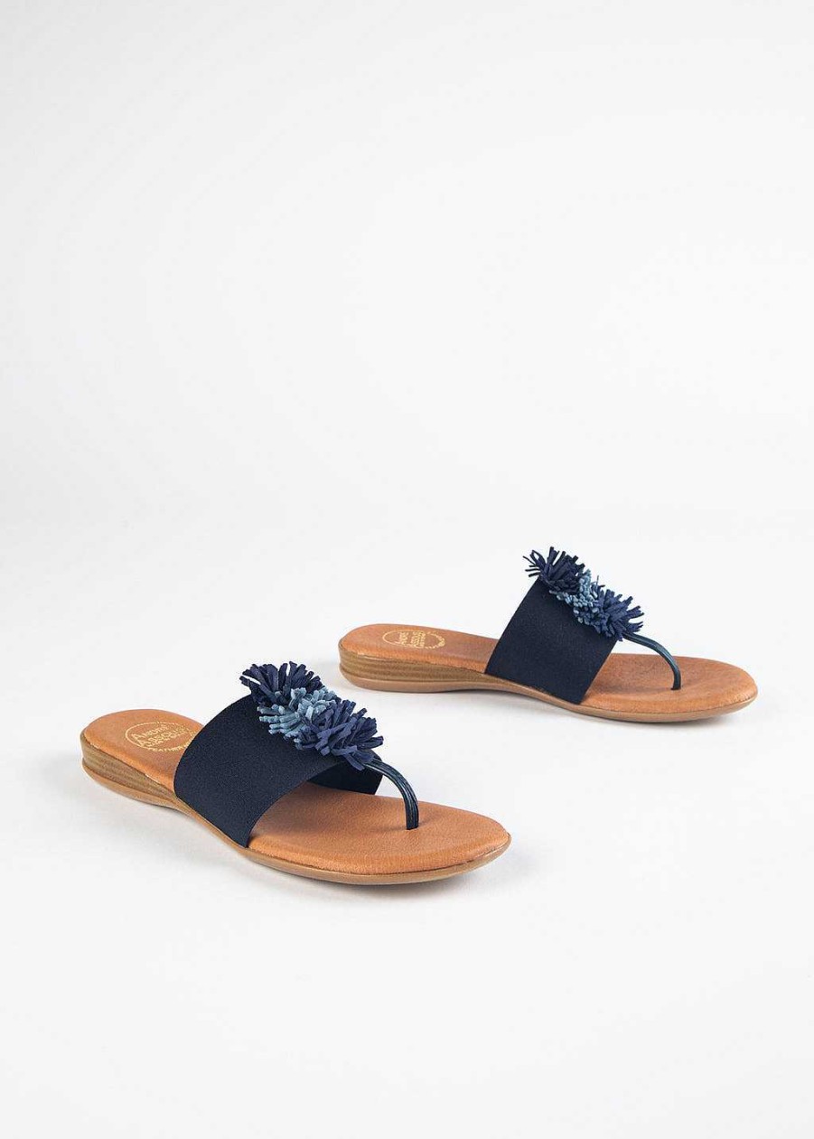 Shoes Andre Assous | Novalee Thong Sandal Navy Multi