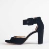 Shoes Pelle Moda | Vinni Heeled Sandal Black Suede