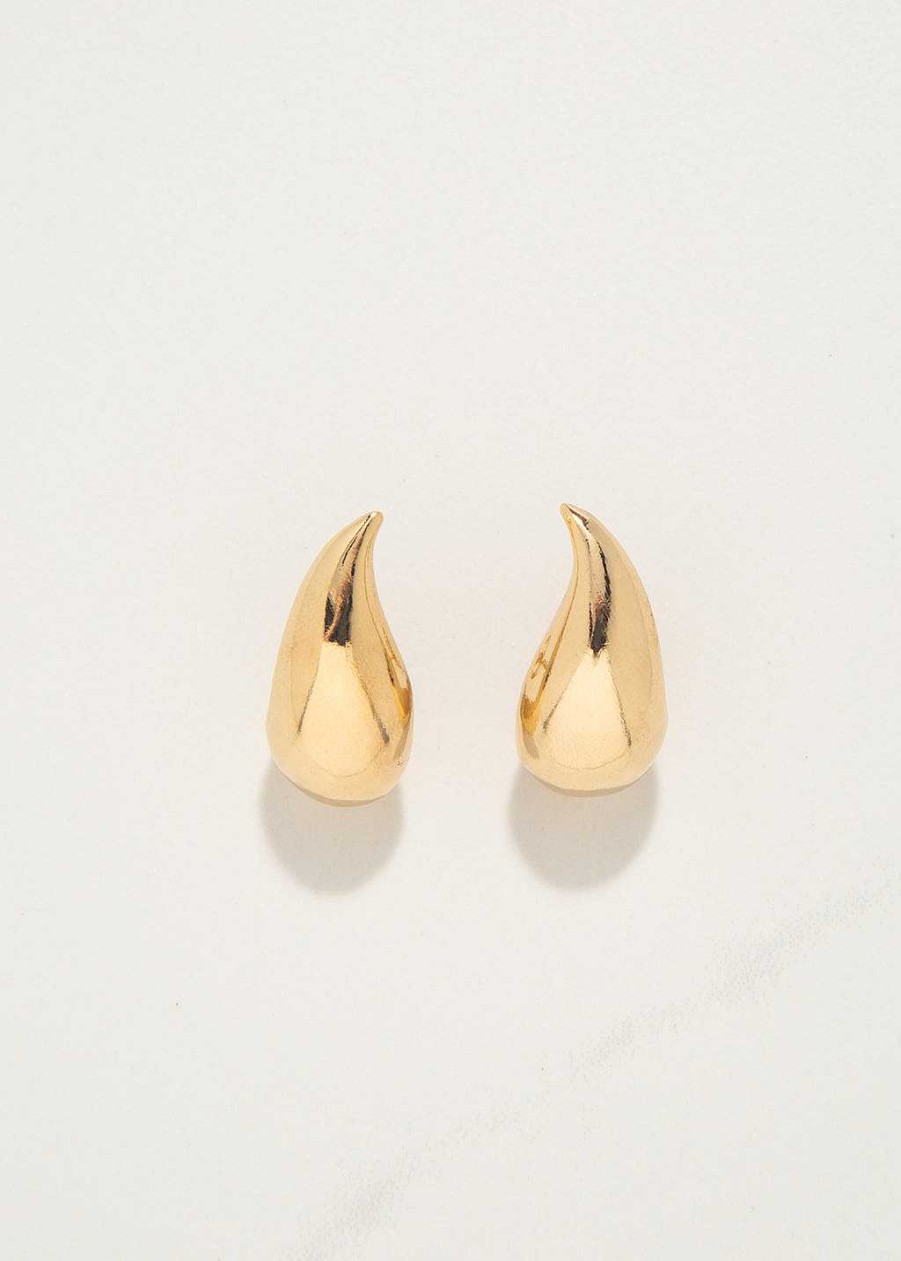 Accessories Armitage Avenue | Large Teardrop Earring Gold