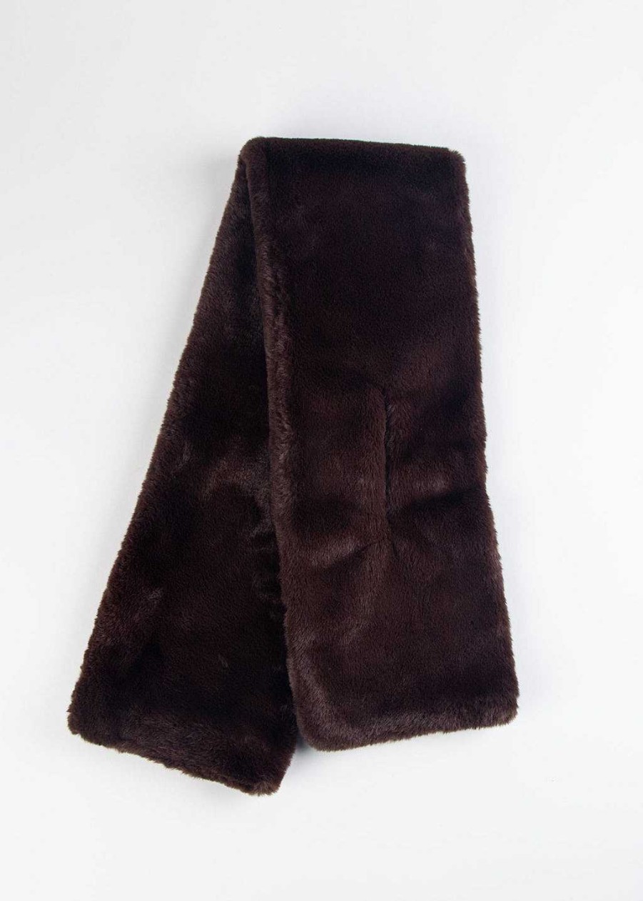 Accessories Apparis | Bambi Faux Fur Scarf Espresso