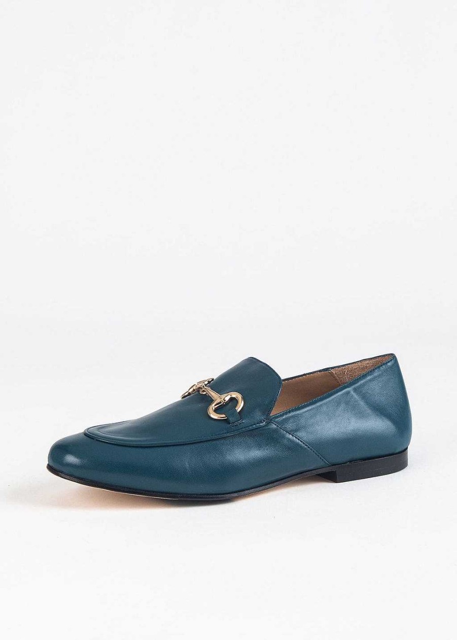 Shoes L'idea by Lori | Loafer With Bit Petrol Leather