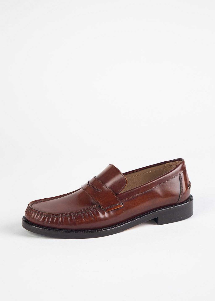 Shoes L'idea by Lori | Leather Penny Loafer Cognac Leather