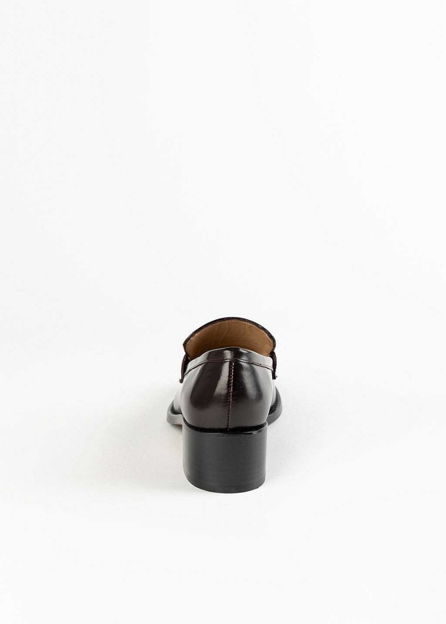 Shoes L'idea by Lori | Heeled Penny Loafer Wine Leather